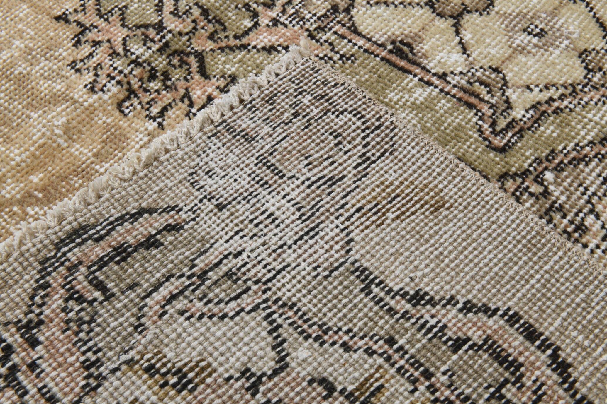 Rug For Living Room Cream Brown Vintage Rug, 209x319Cm