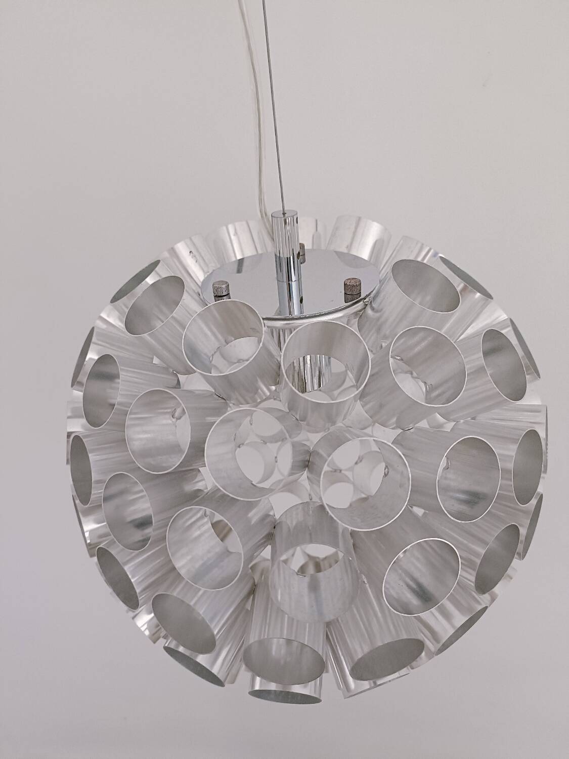 Space Age aluminium lamp