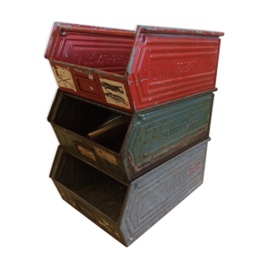 Caisses Shafer en metal,