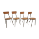 4 chaises 1970