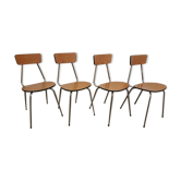 4 chaises 1970