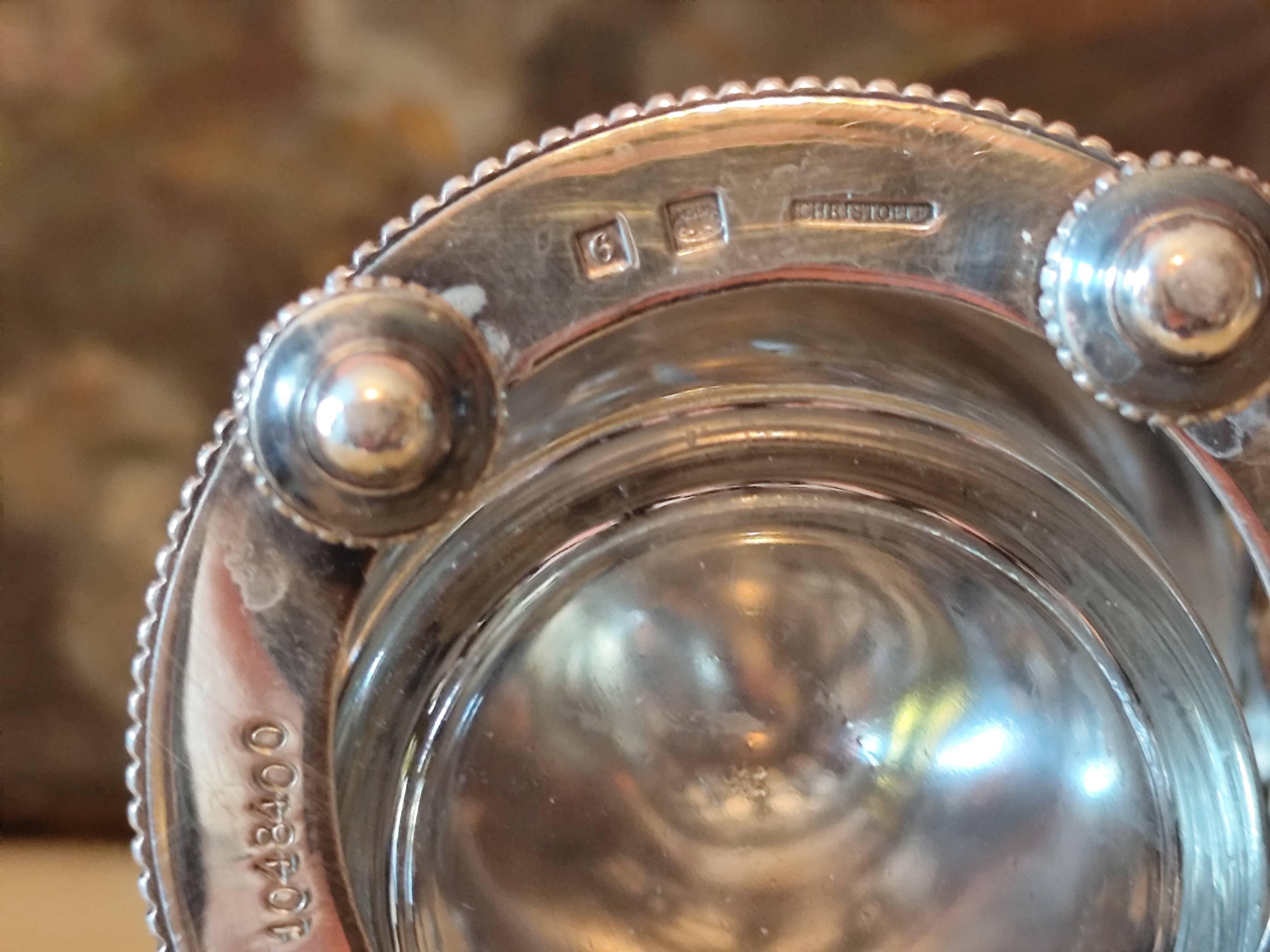 Silver-plated mustard pot from Cristofle France - mustard pot