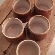 Lot de 5 tasses gobelets • A. Bugnon 