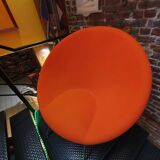 Fauteuil orange Habitat vintage par Philip Treacy