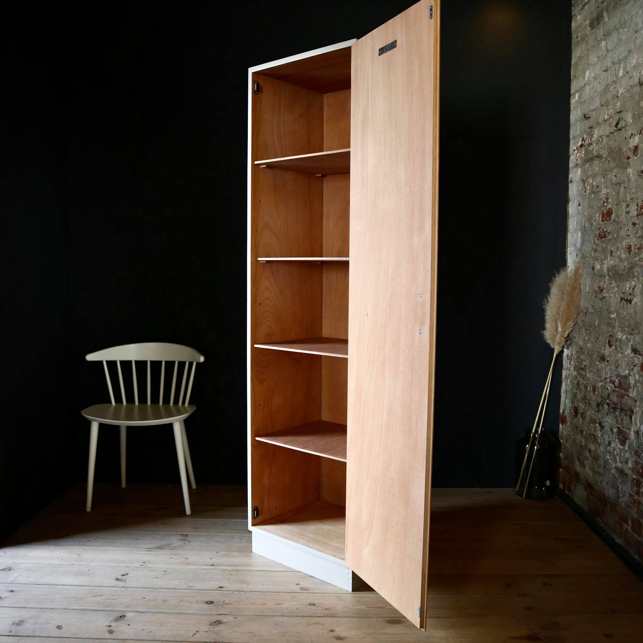 Restored Scandinavian column cabinet