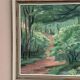 Original Swedish Oil on Canvas – "Path through the Forest" by H.J. Larsson – Signed, Vintage and Framed – 70 x 50 cm (27.5 x 19.6 inches)