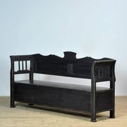 Antique pine drop-top bench, 1900s