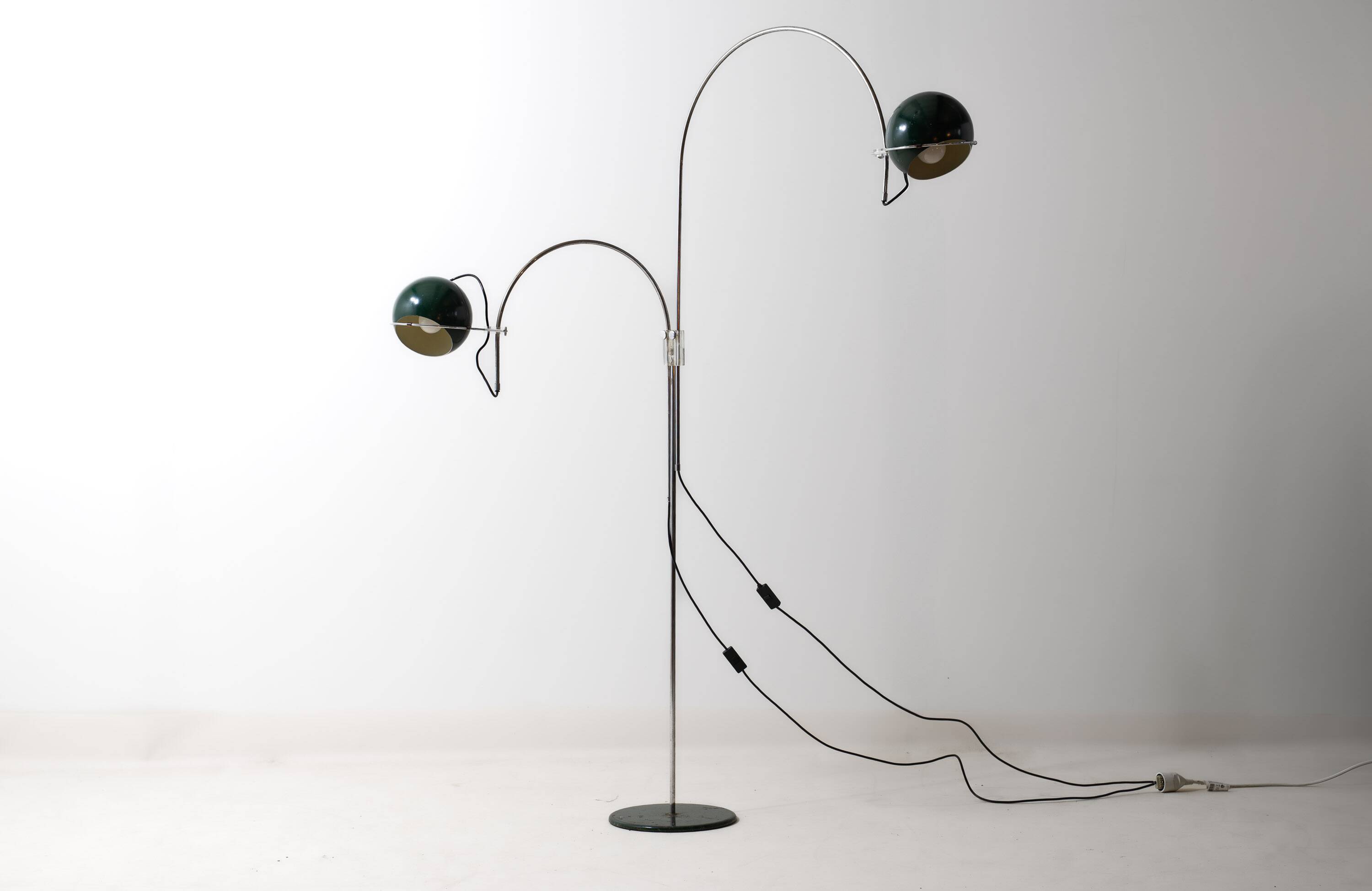 Mid Century GEPO Double Arc Space Age Eyeball Floor Lamp