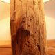 Lamp on an old oak beam