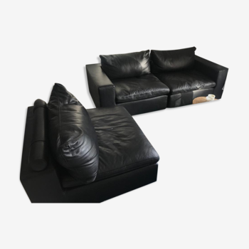 Flexible leather sofa