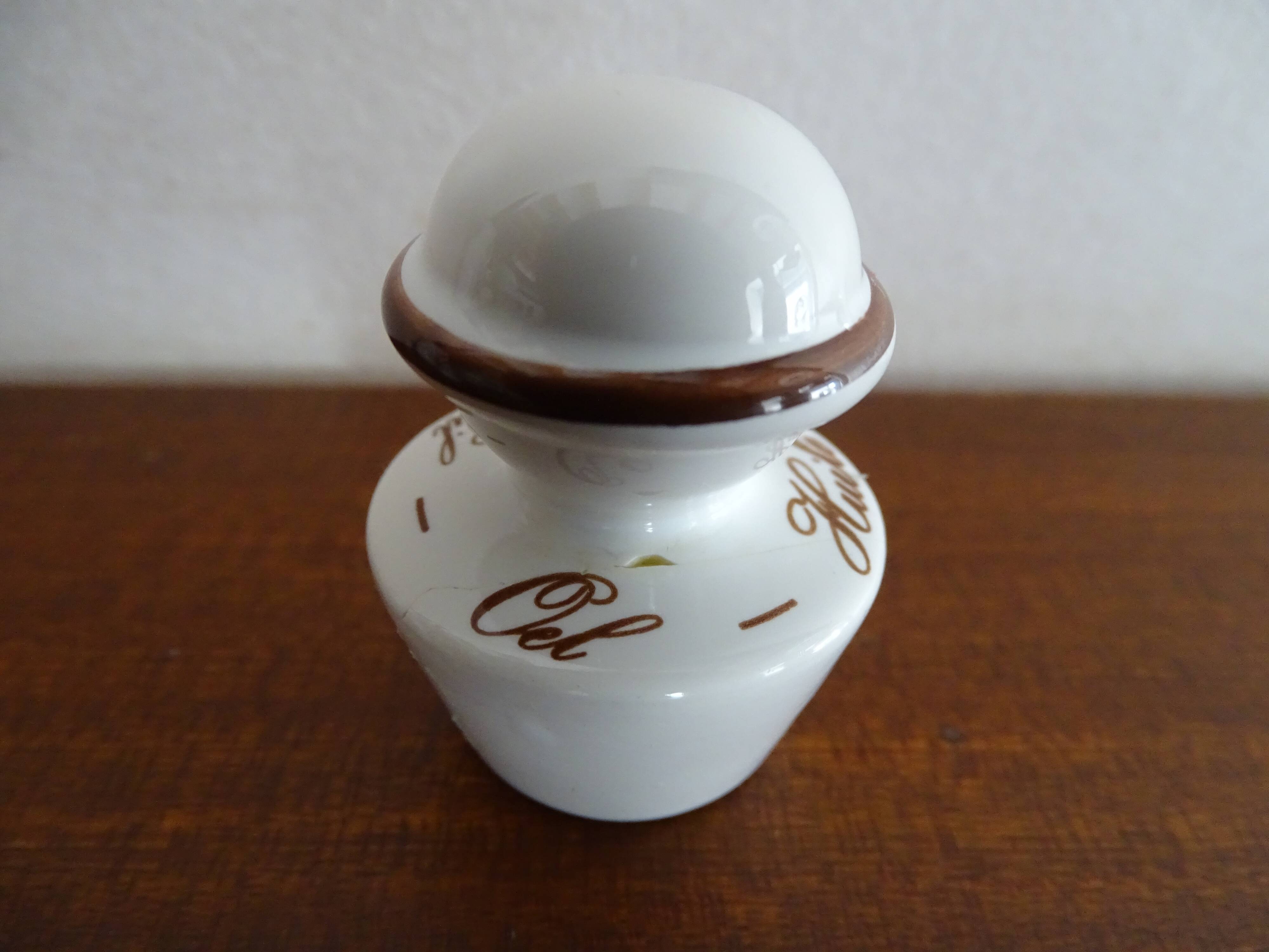 Villeroy & Boch set Huilier - vinaigrier - mustard maker signed Botanica