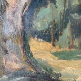 Vintage Oil on Canvas by Swedish artist Anna Munther (1915-2000)