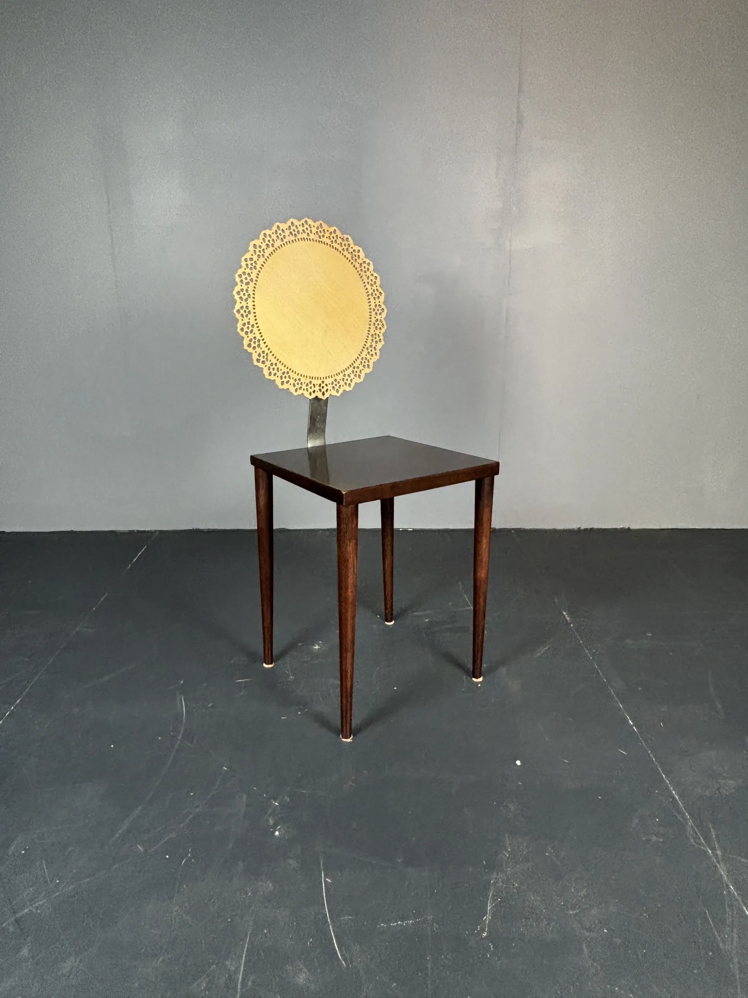 Sculptural Italian Tatlim side chair or dining chair, Marco Mencacci, 1990s