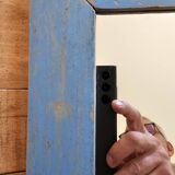 Teak mirror