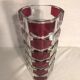 Old molded glass vase rose violet style art deco decoration vintage
