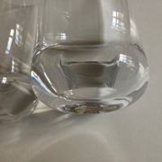 Set of 6 1970 Scandinavian crystal goblet glasses