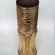 Bronze Vase - Hairy Crafts of World War 1 - Shell Casing Decorated Pink