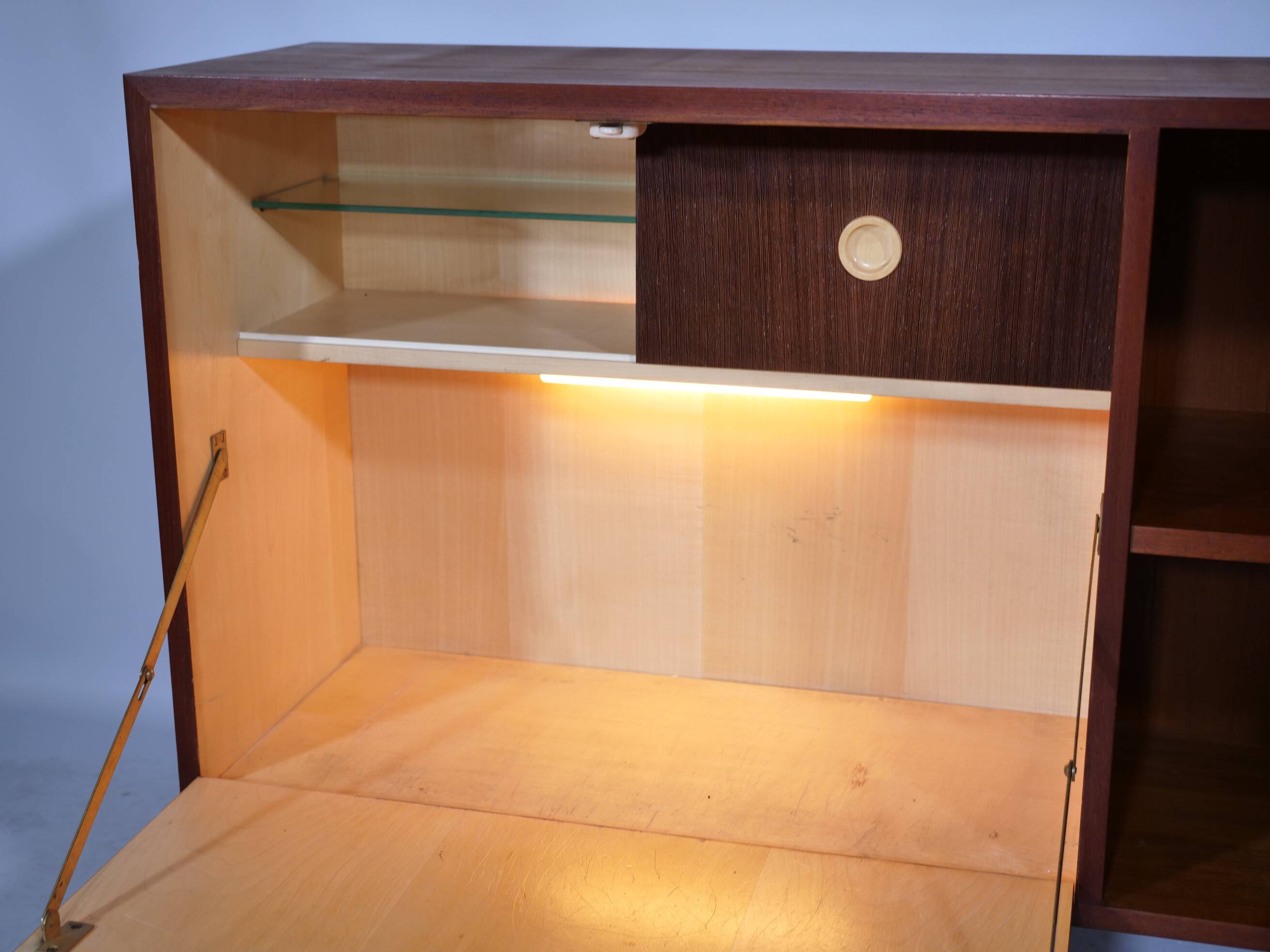 Teak Bar Cabinet by Erich Stratmann from the 1960s