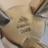 Candle holder with 3 arms, designed by Just Andersen/Denmark in the 1950s.