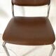 Chaise vintage en chrome et skaï