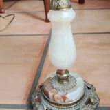 Alabaster lamp base