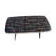 Formica foot compass/glass platter coffee table - vintage 1960