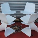 Set of four chairs " Naila " by Christian Adam. Edition Newform