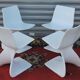 Set of four chairs " Naila " by Christian Adam. Edition Newform