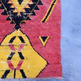 Moroccan Boujad rug pink - 107 x 267 cm