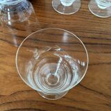 4 engraved wine glasses
