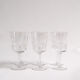 Set of 6 wine glasses by Zéphir Busine for the Boussu Glassworks, 1960s.