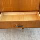 Buffet enfilade scandinave bois massif et palissandre  laquée 220cm 1960