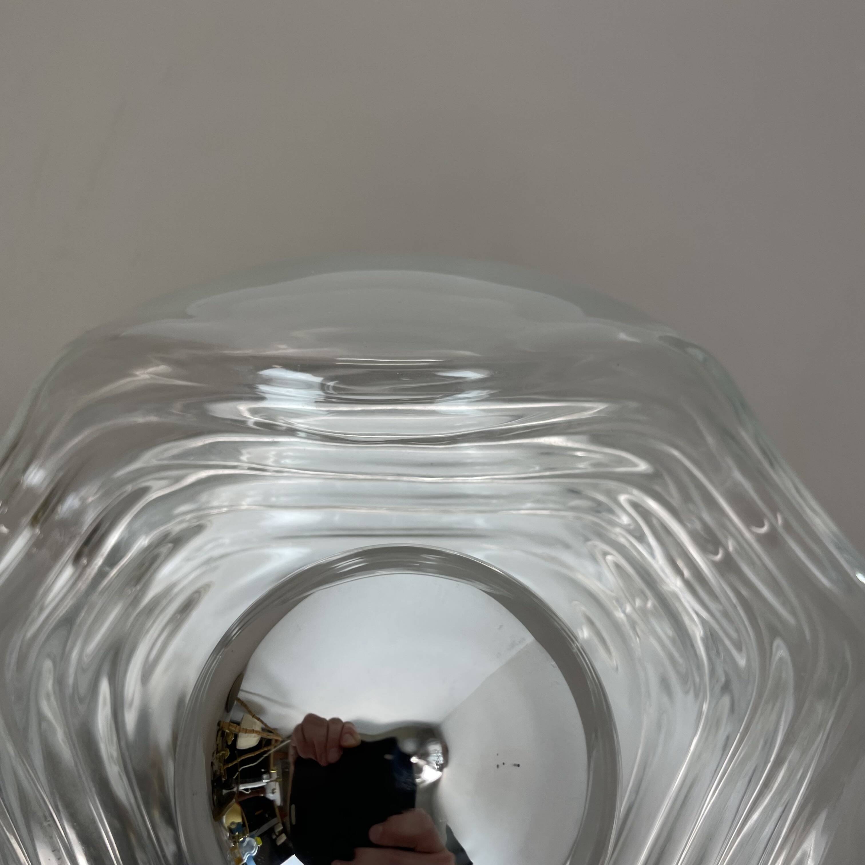 22cm "Wave" Wall Ceiling Light by Koch and Lowy, Peill & Putzler, Germany