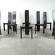Set of 8 dining chairs by Rob & Dries van den Berghe, 1980s - set of 8