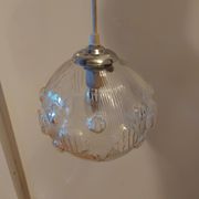 Vintage glass pendant lamp
