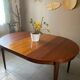 Vintage French house extendable round table (very large when unfolded)