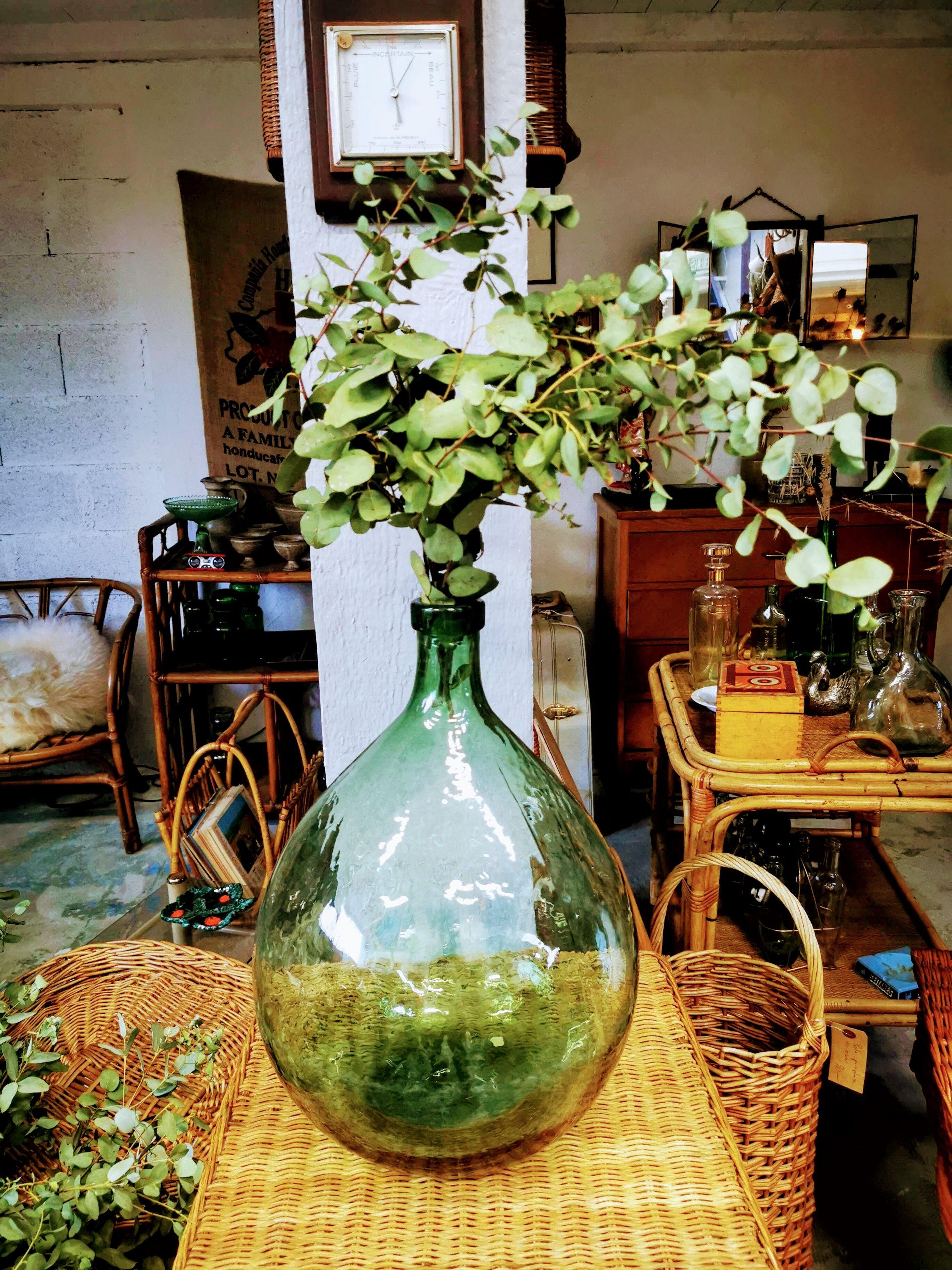 Demijohn green 15 liters