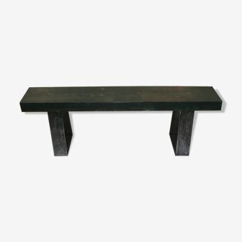 Banc bois et métal