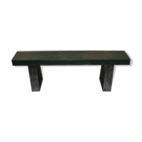 Wood and metal bench