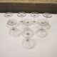 8 Antique Art Deco Champagne Glasses