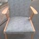 Fauteuil pied compas scandinave