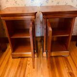 Solid wood bedside table