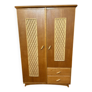 Armoire chêne clair - raphia