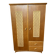 Armoire chêne clair rotin et raphia vintage 1950