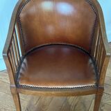 Restored art deco bench and matching armchair