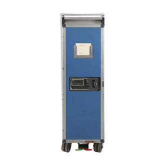 Blue industial airplane trolley Ca.1980