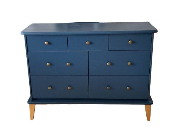 Large Rød Sødgren blue ganne chest of drawers
