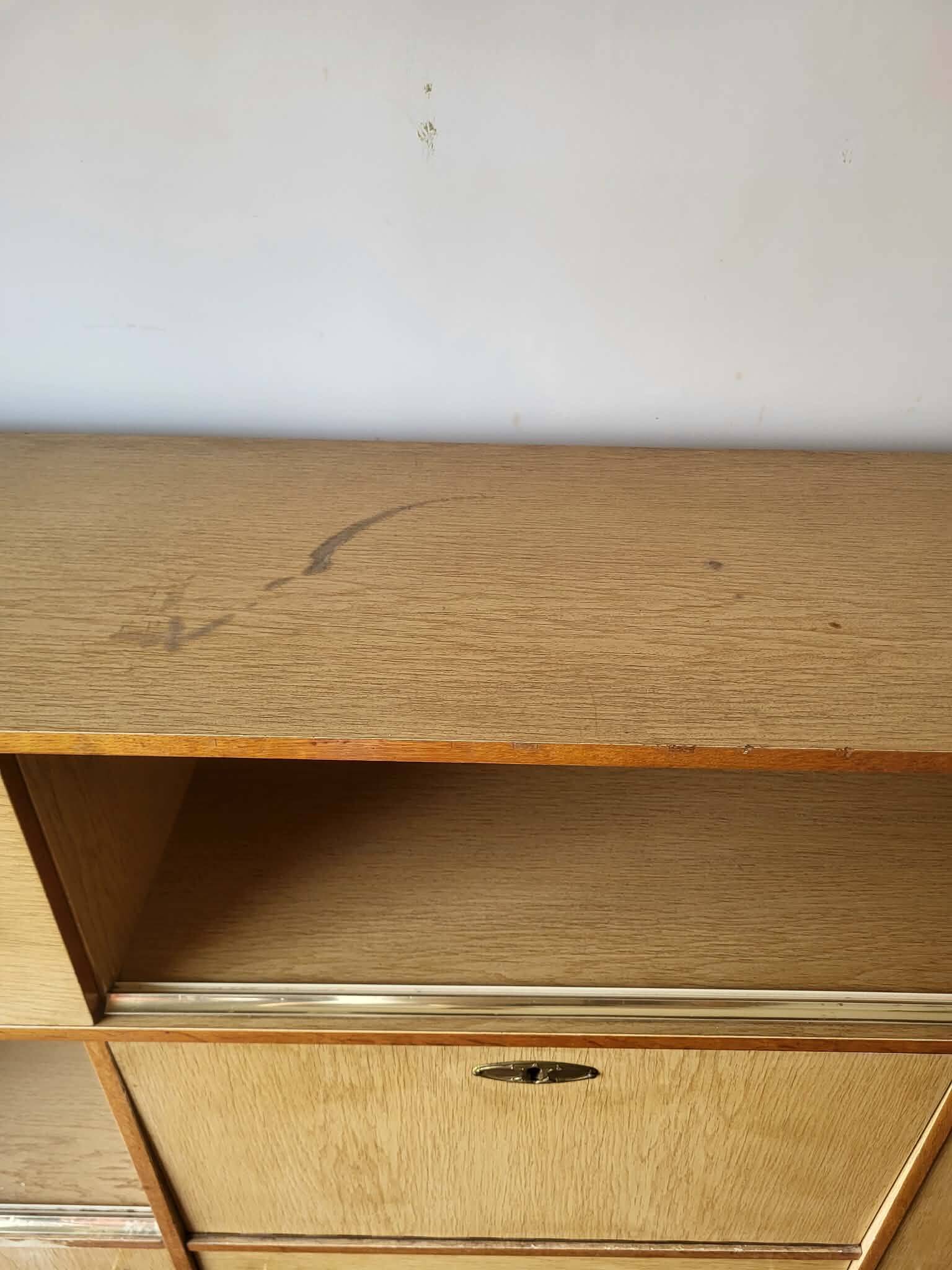 1960s secretary buffet on tapered legs