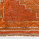 Orange & Pink Oushak Runner Rug, 103x325Cm