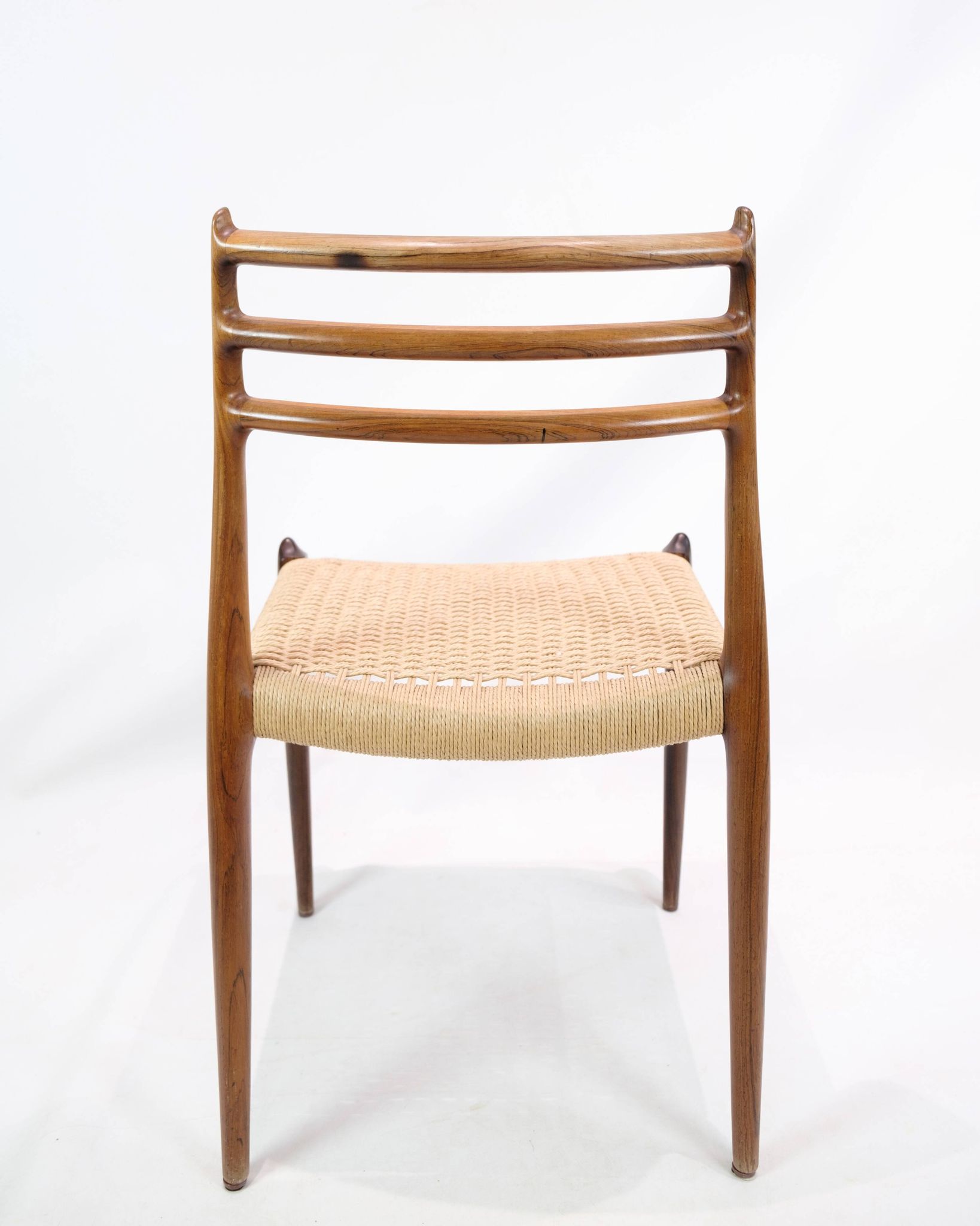 Set Of 6 Dining Chairs Model 78 Made In Rosewood By N. O Møller From 1950s